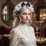 Black Women Girls for Lolita Headband Lace Bow Hair Band Maid Anime Cosplay Headwear Ribbon Bowknot Women's Fashion Headbands Cute Hair Band Party Hair Accessories - Image 3