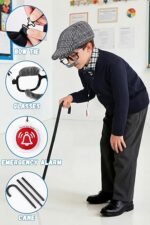 8PCS Old Man Costume for kids 100 Days of School boys Grandpa old person Outfit Cosplay - Image 3